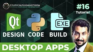 How to build Python GUI App (Qt Designer and PyQt5) and package as EXE | Urdu/Hindi | Tutorial #16