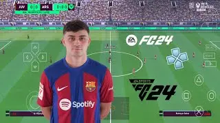 EA SPORTS FC 24 PPSSPP MOD ENGLISH VERSION LATEST UPDATE PES 2024 PSP CAMERA PS5