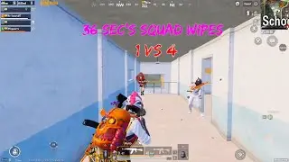 Pubg Mobile School Squad Wipe in 36 seconds @ Tn Immortal