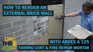 How to render over an external brick wall with ARDEX A 125
