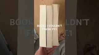 Books I couldn’t finish Pt.1 📕there might be some unpopular opinions with these #books #booktube