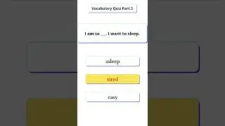 Vocabulary Test | #quizyourself | #shorts | #BasicEnglish