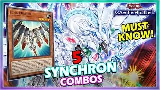 5 SYNCHRON MUST KNOW COMBOS FT. NEW SUPPORT IN YUGIOH MASTER DUEL