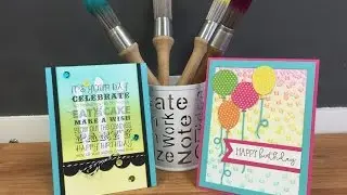 How to Use Clarity Stencil Brushes (4 Card Online Class)