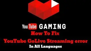 How to fix YouTube live streaming error | YouTube golive problem | YouTube live problem |