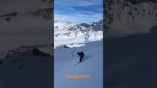 Skitour in Kyrgyzstan | Suusamyr Valley #nature #kyrgyzstan #ski #mountains #skitouring #snow