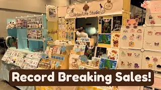Making MONEY in Artist Alley San Jose Galaxy Con 2024 VLOG