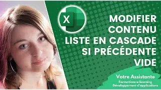 How to modify the content of a cascading drop-down list if the previous one is empty in Excel?