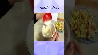Three Ingredient Sponge Cake With Apples - Simple Homemade Recipe Tutorial