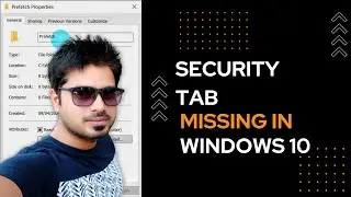 prefetch folder not opening & security tab missing in windows 10