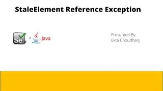 What is StaleElementReference Exception?? How to get rid of it?