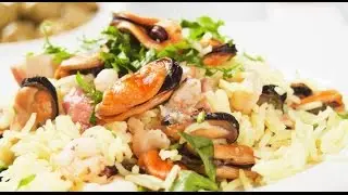 Рис с морепродуктами за 1 минуту. По технологии АМС.