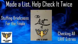 Stuffing Briefcases and Making Lists - LAHF List of Grand Prize Entries - Errors? -Participant Cases