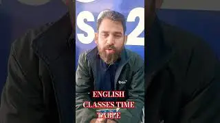 English classes new time table by Ravi Acharya Sir