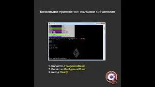 Консольное приложение: изменяем вид консоли | .NET | C#