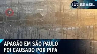 Pipa causou o apagão de imóveis em Guarulhos e SP no sábado, diz Eletrobras | SBT Brasil (02/09/24)
