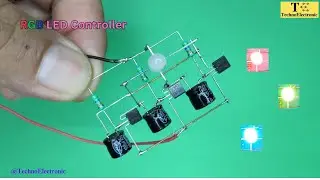 RGB LED Controller using Transistors BC557