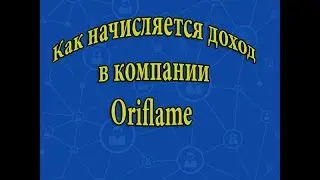 Как начисляется доход в компании Oriflame  Виды дохода