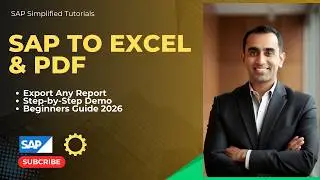 Extract SAP data in Excel and other Formats - SAP Tutorials - Enterprise Resource Planning ERP