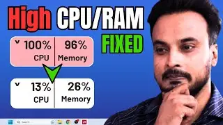 FIX High CPU/RAM Problem in Windows 10/11 (Powerful Methods) 2023 | FIX 100% CPU/RAM Usage