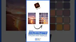 Make a color palette from any image in illustrator #shorts #youtubeshorts #illustratortutorial
