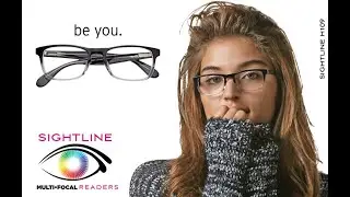 Sightline multifocus reading glasses - H109 grey to crystal fade with a key-hole bridge.