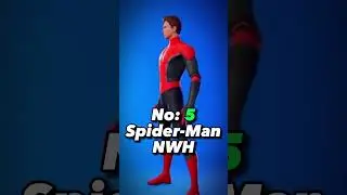 The Most Popular Marvel Skins in Fortnite! 🔥 #shorts