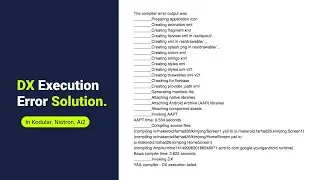 How to solve DX  Execution Failed Error Solution In AI2, Kodular, Niotron