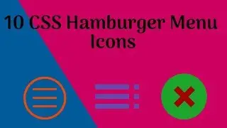 10 CSS Hamburger Menu Icons | Top Amazing Menu Icons