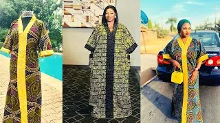 How To Cut And Sew A Trendy Bubu Kimono Dress And Kaftan With Hair Tie And Buildup Collar