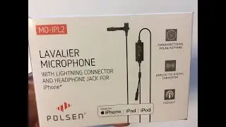 Polsen MO IPL2 Lavalier Microphone MiC Lightning Headphone Jack iOS Devices POMOIPL2 MO-IPL2