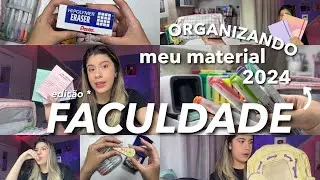 ORGANIZANDO MEU MATERIAL 2024 *edição faculdade