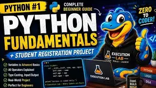 Python Fundamentals | Complete Python Basics + Student Registration Project | Python #1