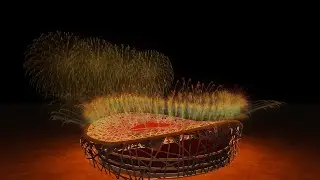 ⁴ᴷ China National Stadium: Beijing 2022 Winter Olympics closing ceremony X Genshin Impact | FWSim