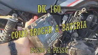 DK 160 - HOW TO CHANGE THE BATTERY #dk160 #haojue #battery #motorcycle