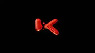Liquid Metal 3D K Logo