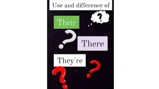 what is the difference in their there and they're | how to use their there and they're