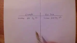 Finding a percentage increase