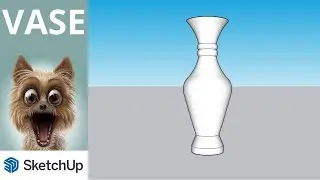 HOW TO DO VASE ONLY DEFAULT TOOL 😍 THIS IS SIMPLE METHOD AND EASYWAY 😍 BY USING SKETCHUP 😍