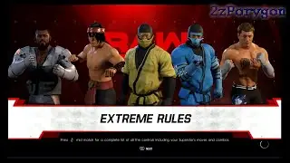 WWE 2K22 | 5-man Extreme Rules match | Scorpion vs Sub-Zero vs Liu Kang vs Johnny Cage vs Jax