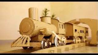 How to Make a Highly Detailed Train out of Cardboard