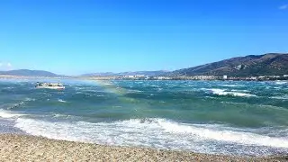 ГЕЛЕНДЖИК... НОРД-ОСТ РАЗБУШЕВАЛСЯ... РАДУГА НА МОРЕ... Шторм в бухте... 8 сентября 2019...