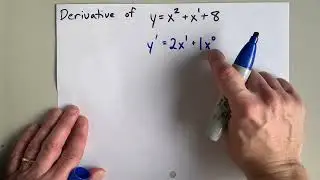 Derivative of y=x^2+x+8