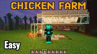 EASY Automatic Chicken Farm in Minecraft 1.21 Tutorial
