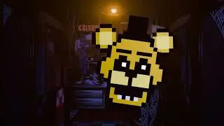 [FNAF/Blender] Golden Freddy Pixel Model (TEST)