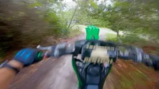 Blowing off steam during Hurricane Debby- 2021 KX450