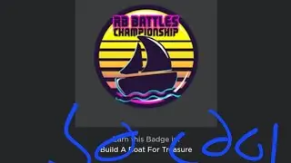 RB BATTLES BUILD A BOAT BADGE 🚢