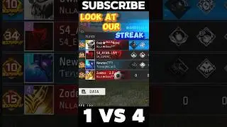 Epic 1VS4 An94 Clutch 🤯 While Pushing For CS Region Top 1 🔥 #shorts