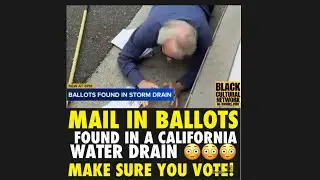 NIMH #812   CALIFORNIA MAN DISCOVERS STACK OF MAIL-IN BALLOTS IN STORM DRAIN…