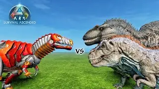 NEW TEK MERAXES VS ARK ASCENDED DINOSAURS | ARK: SURVIVAL ASCENDED